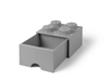 LEGO® 4-nastainen kivenharmaa säilytyspalikkalaatikko