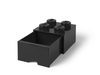 LEGO® 4-nastainen musta säilytyspalikkalaatikko