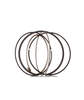 RIDEX Kolvringar Sats VW, SKODA, SEAT 444P0025 030107311M Kolvringssats