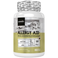 Allergi Stöd för hund,  120 tabletter - För att motverka samt lindra allergier som hud-,  säsongs-,  miljö- eller mat-allergier