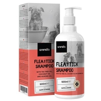 Fästing & Loppschampo,  500 ml - Fästing medel som rengör,  återfuktar & lindrar obehag för katter & hundar