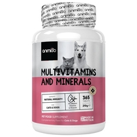 Multivitaminer och mineraler för hundar och katter,  365 tabletter - kosttillskott för hundar och katter med 18 vitaminer och mineraler
