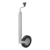 Jockeyhjul 48mm falg metall med gummidack 200x50mm 