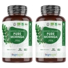 100% Organic Moringa Capsules - Renewing Natural Supplement - 180 Capsules,  1650mg Strength - 2 Pack