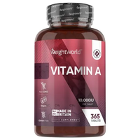 A-vitamin 365 kapslar,  10000IE (3500 mcg) - Få 1-års förbrukning naturlig A-vitamin