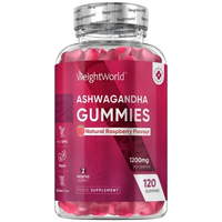Ashwagandha 120 Gummies,  1200 mg - Kosttillskott som vingummi för stress