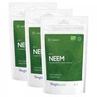 Bio Neem Powder - Ekologiskt Neem pulver,  Ayurvedisk superfood- Kop 3 Pack Spara 10%