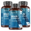 Brain Complex - Naturligt kosttillskott för hjärnan - 180 kapslar för mental energi 3-Pack