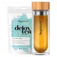 Detox Tea & Bottle - Komplett 28-Dagars Teprogram och 400 ml Infuser-Flaska