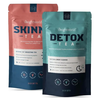 Detox Tea & Skinny Tea combipack - 28 dagars vikthanteringsprogram - Ett gott & nyttigt hälsote för att kontrollera vikten 