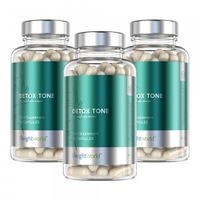 Detox Tone - Naturligt Tillskott for Rensning,  Formning och Matsmaltning - 180 Kapslar - 3 Pack