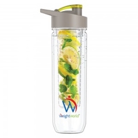 Fruit Infuser Bottle - Gör eget smaksatt vatten med frukter och bär - Gör smaksatt vatten hemma - Diskmaskinsvänlig - BPA-fri - 800ml