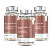 Glucomannan with Chromium and B6 - Mot problem med hunger och sotsug - 180 kapslar for 10 dagar - 3 pack