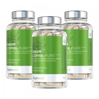 Green Coffee Pure - Veganskt kosttillskott för vikthantering - Högkvalitativt extrakt från grön kaffeböna - 180 kapslar för vikthantering - 3-pack