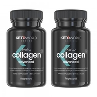 Keto Collagen Advanced - kollagen - Kraftfull styrka,  låg sockerhalt - Perfekt för Keto Dieten - Med NatiCol Collagen - 180 kapslar,  2 pack