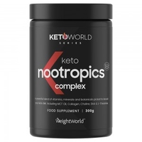 Keto Nootropics Complex 300g - Kognitivt Tillskott För en Ketogen Diet -Stöttar Minne,  Fokus och Kognitiv Förmåga - Boostar Ketosis - Veganvänligt