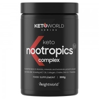 Keto Nootropics Complex 300g - Kognitivt Tillskott För en Ketogen Diet -Stöttar Minne,  Fokus och Kognitiv Förmåga - Boostar Ketosis - Veganvänligt