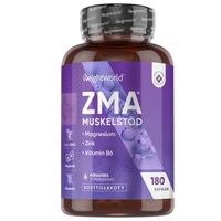Köp ZMA,  180 kapslar - Med zink,  magnesium och B6