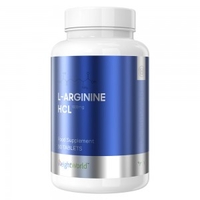 L-Arginine HCL - 100% rent L-arginin - Innehaller viktiga aminsyror for att bygga muskler effektivt - Veganskt kosttillskott - 90 kapslar - 1000 mg