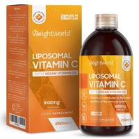 Liposomal C-vitamin med veganskt D3 - Naturlig immunförsvarsboost - Upprätthåller ben & leder - 1000 mg 250 ml flytande tillskott av premiumkvalitet