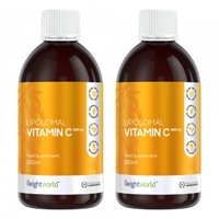 Liposomal Vitamin C - 1000mg Vitamin C per portion - Antioxidant - Avancerad formula för immunförsvaret - Effektivt skydd för immunförsvaret - 2 pack