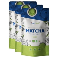 Matcha Tea - Förstklassigt pulver av japanskt matchate från Örtte Natural - Påse med 100 g - 3-pack