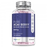 Pure Acai Kapslar - 120 Kapslar,  2600 mg - Naturligt tillskott med acai pulver i lättsvalda kapslar