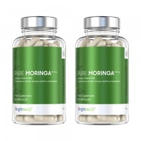 Pure Moringa kapslar - Naturligt Fornyande Tillskott - 60 Kapslar,  1000 mg Daglig Styrka - 2 Pack