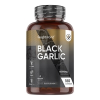 Svart vitlök 15000 mg,  180 kapslar - För blodsocker och kolesterol - gjord av fermenterad vitlök