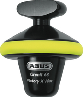 ABUS Granit Victory XPLus 68 Half-Round-Lock Broms disclås,  svart-gul för män