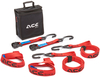 ACEBIKES Strap set Cam Buckle Strap Duo Spännband Set,  svart-röd