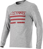 Alpinestars Merino LS Cykeltröja,  grå-röd,  storlek L
