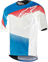 Alpinestars Mesa Cykel Jersey Vit Röd Blå S