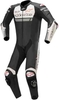 Alpinestars Missile Ignition Ett stycke motorcykel läder kostym Svart Vit 50