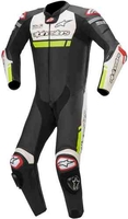 Alpinestars Missile Ignition Ett stycke motorcykel läder kostym Svart Vit Gul 54