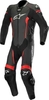 Alpinestars Missile Tech-Air Ett stycke motorcykel läder kostym Svart Röd 54