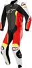Alpinestars Missile Tech-Air Ett stycke motorcykel läder kostym Svart Vit Röd Gul 50