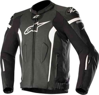 Alpinestars Missile Tech-Air Motorcykel läder jacka Svart Vit 56