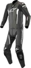 Alpinestars Missile Tech-Air Två stycke motorcykel läder kostym Svart Vit 46