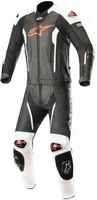 Alpinestars Missile Tech-Air Två stycke motorcykel läder kostym Svart Vit Röd 46