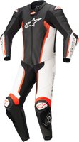 Alpinestars Missile V2 En stycke motorcykel läder kostym,  svart-vit-röd,  storlek 46 för män