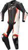 Alpinestars Missile V2 En stycke motorcykel läder kostym,  svart-vit-röd,  storlek 48 för män