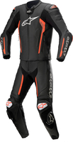 Alpinestars Missile V2 Tvådelad motorcykelläderdräkt,  svart-röd,  storlek 52 för män