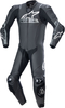 Alpinestars Missile V2 Ward perforerad One Piece Motorcykel Läder Kostym,  svart-grå,  storlek 52 för män