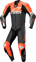 Alpinestars Missile V2 Ward perforerad One Piece Motorcykel Läder Kostym,  svart-röd,  storlek 48 för män