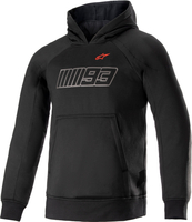Alpinestars MM93 Thunder Motorcykel Hoodie,  svart,  storlek L för män