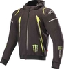 Alpinestars Monster Mercury Tech Motorcykel hoodie Svart Grön 4XL
