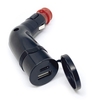 BAAS bike parts Vinklad USB-laddare,  röd