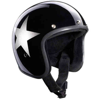 Bandit Jet Star Black Jet Hjälm Svart Vit S