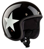 Bandit Jet Star Black Jet Hjälm,  svart-vit,  storlek XS
